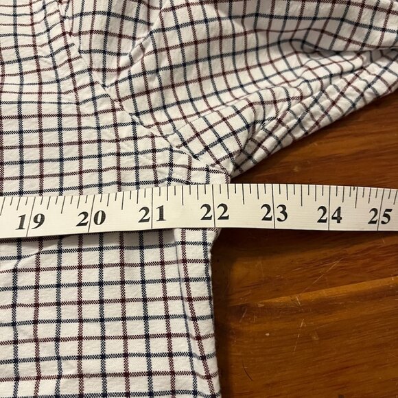 Polo Ralph Lauren Red and Blue Tattersall Oxford - Men's Medium - Classic Fit - Picture 4 of 6